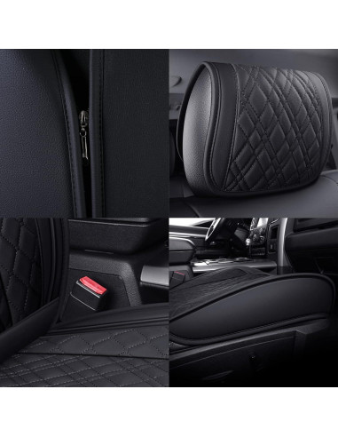 Funda de Asiento de Coche YIERTAI Dodge Ram 2009-2025 Negro