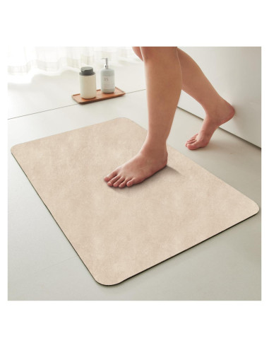 Alfombra de Baño Antideslizante TYUU Beige 40.6x61cm