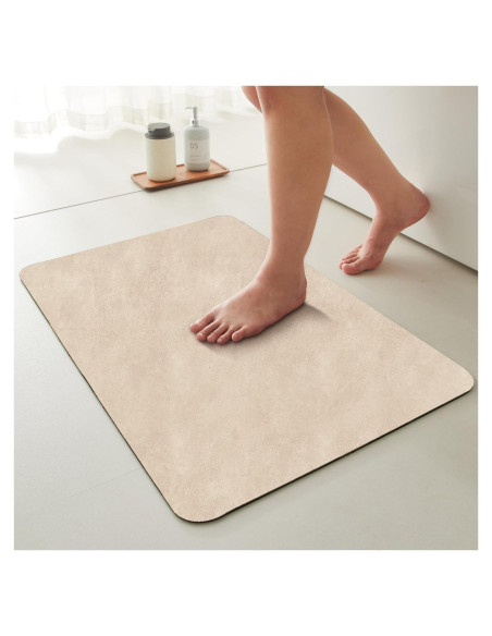 Alfombra de Baño Antideslizante TYUU Beige 40.6x61cm