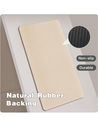 Alfombra de Baño Antideslizante TYUU Beige 40.6x61cm