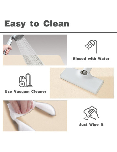 Alfombra de Baño Antideslizante TYUU Beige 40.6x61cm