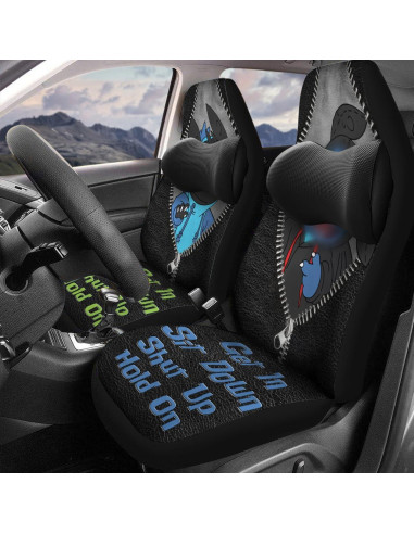 Cubiertas de Asiento Delantero GENANY para Auto SUV Caricatura