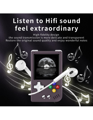 Consola de Juego Portátil Aivuidbs RGNANO 64GB Pantalla 1.54"