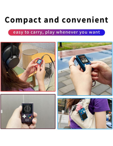 Consola de Juego Portátil Aivuidbs RGNANO 64GB Pantalla 1.54"