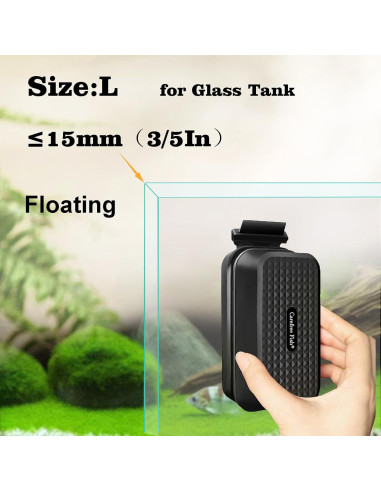 Limpiador Magnético Carefree Fish para Acuario de Vidrio 11.4x6.6 cm
