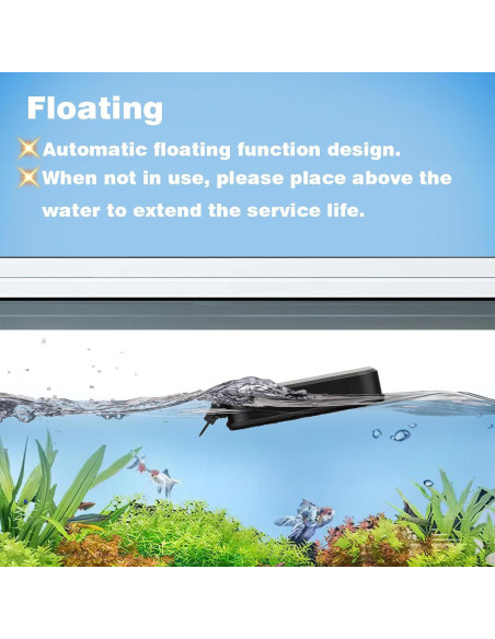 Limpiador Magnético Carefree Fish para Acuario de Vidrio 11.4x6.6 cm