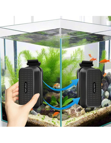 Limpiador Magnético Carefree Fish para Acuario de Vidrio 11.4x6.6 cm
