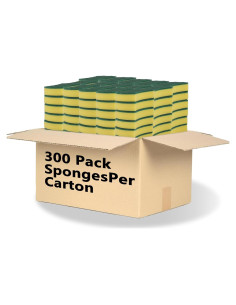 300 Esponjas de Limpieza WUHUIXOZ Ecológicas Amarillas