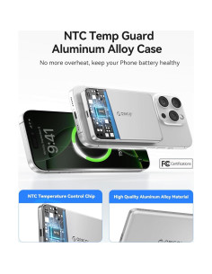 Cargador Portátil Inalámbrico ORICO Kada 5000mAh 20W PD 2