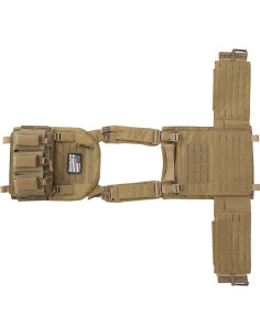 Chaleco Táctico Molle Crusader 2.0 con Bolsillos y Triple Mag 2