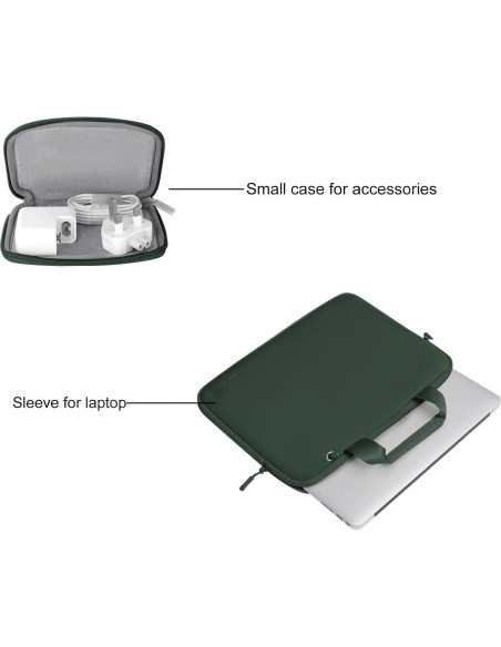 Funda para Laptop MOSISO 13.3" Neopreno Verde Esmeralda