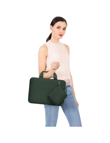 Funda para Laptop MOSISO 13.3" Neopreno Verde Esmeralda