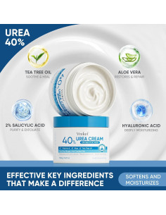 Crema de Urea 40% VREKEF con Ácido Salicílico 2% para Pies 2