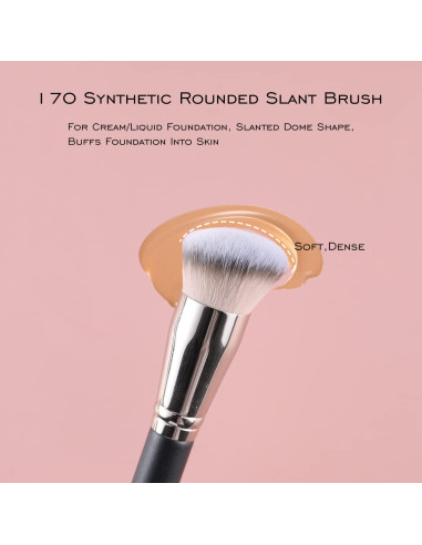Brocha de Fundación ENERGY 170 en Ángulo para Maquillaje