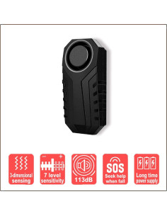 Alarma de Bicicleta NineLeaf NL-AMA01, Inalámbrica 113dB IP55 2