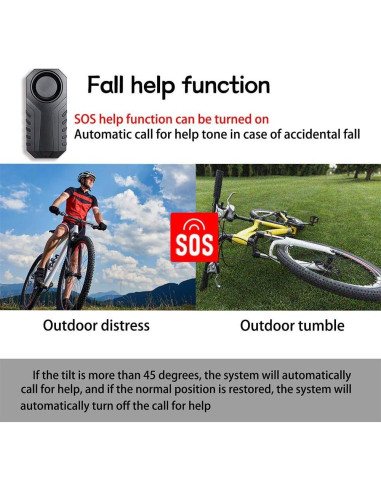 Alarma de Bicicleta NineLeaf NL-AMA01, Inalámbrica 113dB IP55