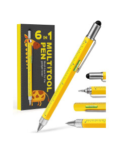 Bolígrafo Multiherramienta CRANACH Amarillo 6 en 1