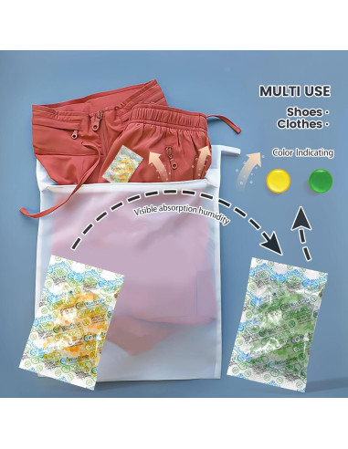 Paquete de 1000 Pcs Gel de Sílice Deshidratante 5g Seguro