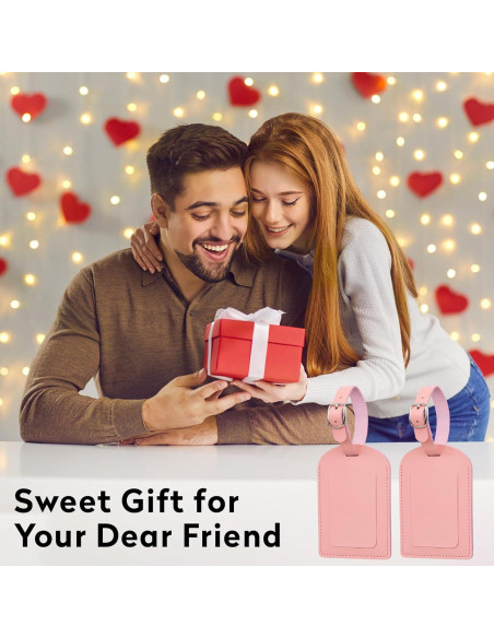 Etiquetas de Equipaje PVC Jealkip 3 Paquete Amarillo y Rosa