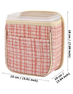 Basurero Multifuncional para Automóvil AuMoHall Rosa 15x10x18cm 2