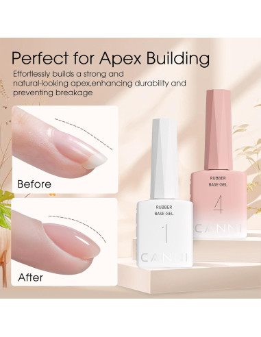 Set de Esmalte de Uñas de Gel CANNI 6 Piezas 9 ml Rosa
