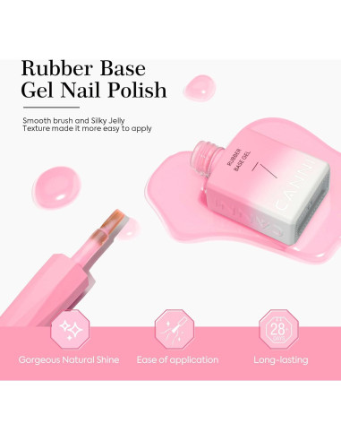 Set de Esmalte de Uñas de Gel CANNI 6 Piezas 9 ml Rosa