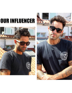 Gafas de sol DUCO de madera de nogal con lentes polarizados 2