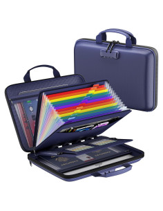 Organizador de Archivos Ignífugo ZOOPIP 13 Bolsillos Azul