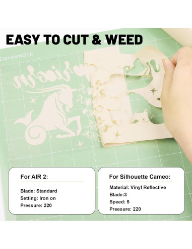 Vinilo de Transferencia de Calor Beige GIRAFVINYL 30.48x152 cm