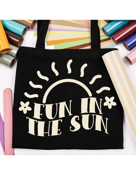 Vinilo de Transferencia de Calor Beige GIRAFVINYL 30.48x152 cm