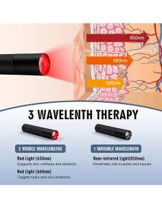 Antorcha de Terapia de Luz Roja FUIART para Alivio del Dolor 2