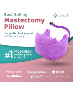 Almohada Post Mastectomía Zomaple Lavanda - Soporte Suave 430g 2