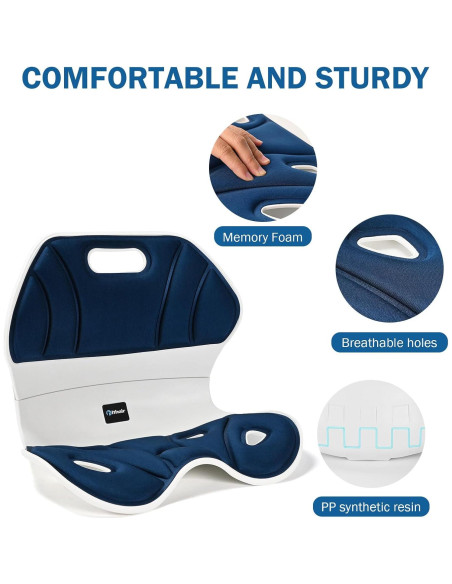 Soporte Ergonómico para Espalda Baja Hlthair YTCGL-01 Azul