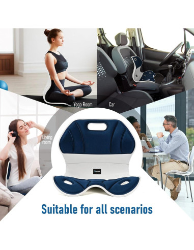 Soporte Ergonómico para Espalda Baja Hlthair YTCGL-01 Azul