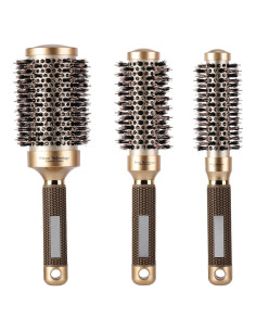 Juego de 3 Cepillos Redondos Térmicos BTYMS - Cerámica y Jabalí