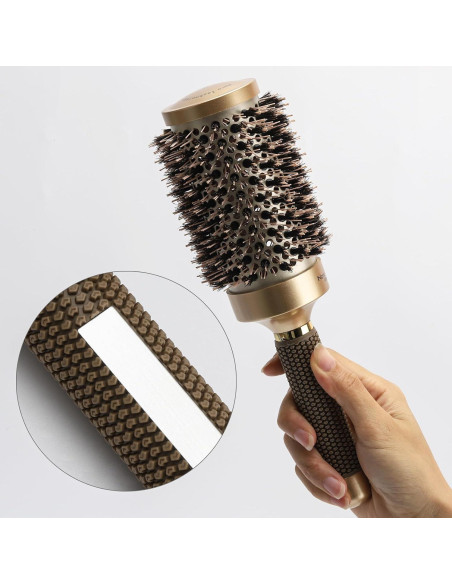 Juego de 3 Cepillos Redondos Térmicos BTYMS - Cerámica y Jabalí