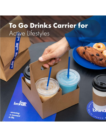 Soporte de Bebidas Desechable FMP Brands 4 Tazas 200 Unidades