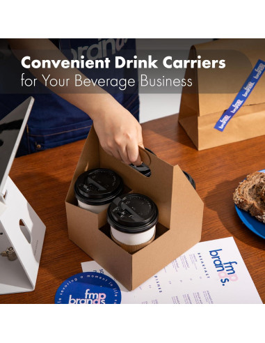 Soporte de Bebidas Desechable FMP Brands 4 Tazas 200 Unidades