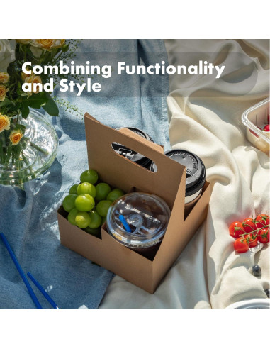 Soporte de Bebidas Desechable FMP Brands 4 Tazas 200 Unidades