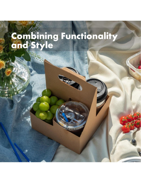 Soporte de Bebidas Desechable FMP Brands 4 Tazas 200 Unidades