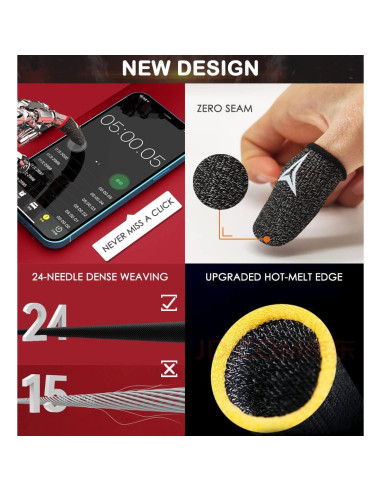 Mangas para Dedos Nuozme - 8 Piezas, 0.3mm, Antitranspirantes