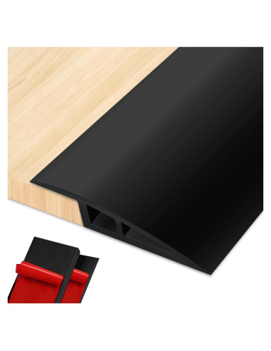 Tira de transición autoadhesiva EaseInstall 91.44 cm Negro