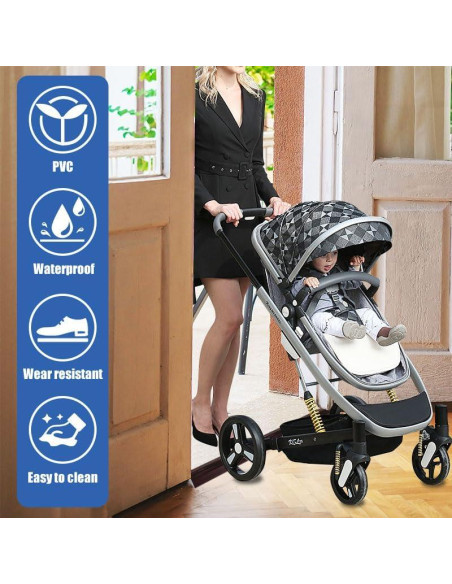 Tira de transición autoadhesiva EaseInstall 91.44 cm Negro