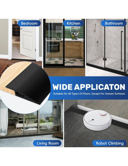 Tira de transición autoadhesiva EaseInstall 91.44 cm Negro