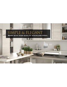 Soporte Magnético para Cuchillos EHOMEA2Z 30.48 cm Acero Inoxidable 2