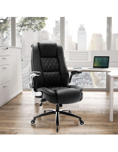 Silla de Oficina Alta EZAKI SH003 - Soporte Lumbar, Acolchado 2