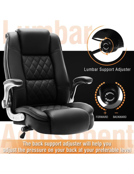 Silla de Oficina Alta EZAKI SH003 - Soporte Lumbar, Acolchado