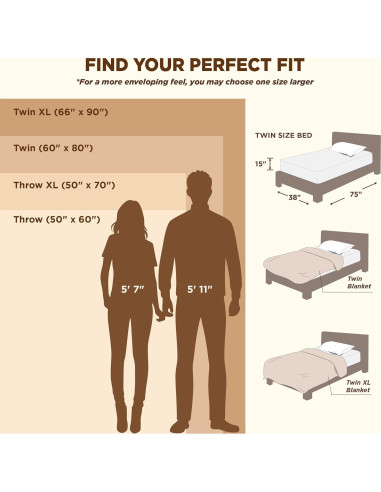 Manta Lanzadora Bedsure Morado Claro 127x152 cm Suave y Ligera