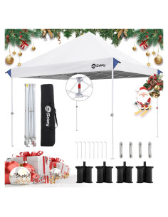 Carpa Plegable Sekey 10x10 Blanco - Sombra UV 99% para Eventos