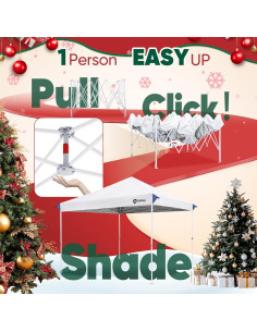 Carpa Plegable Sekey 10x10 Blanco - Sombra UV 99% para Eventos 2